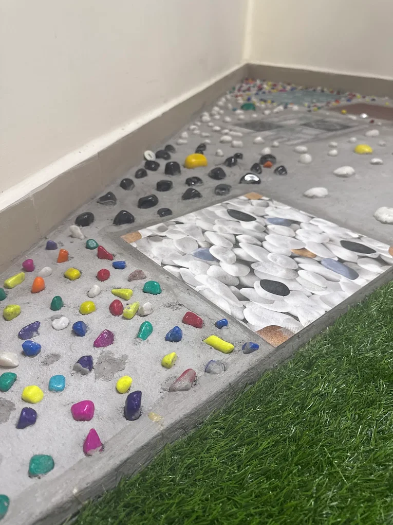 Sensory pebble pathway