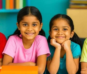 Two smiling children