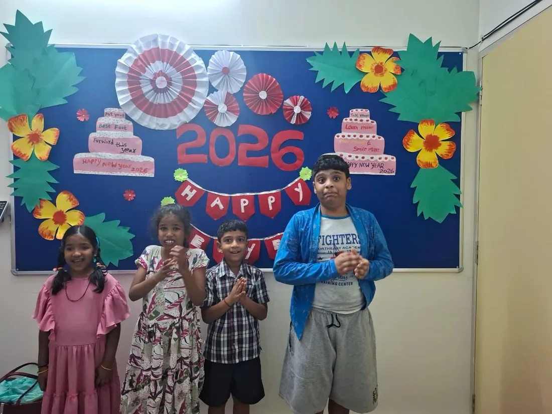 Classroom decorated by the children for a celebration