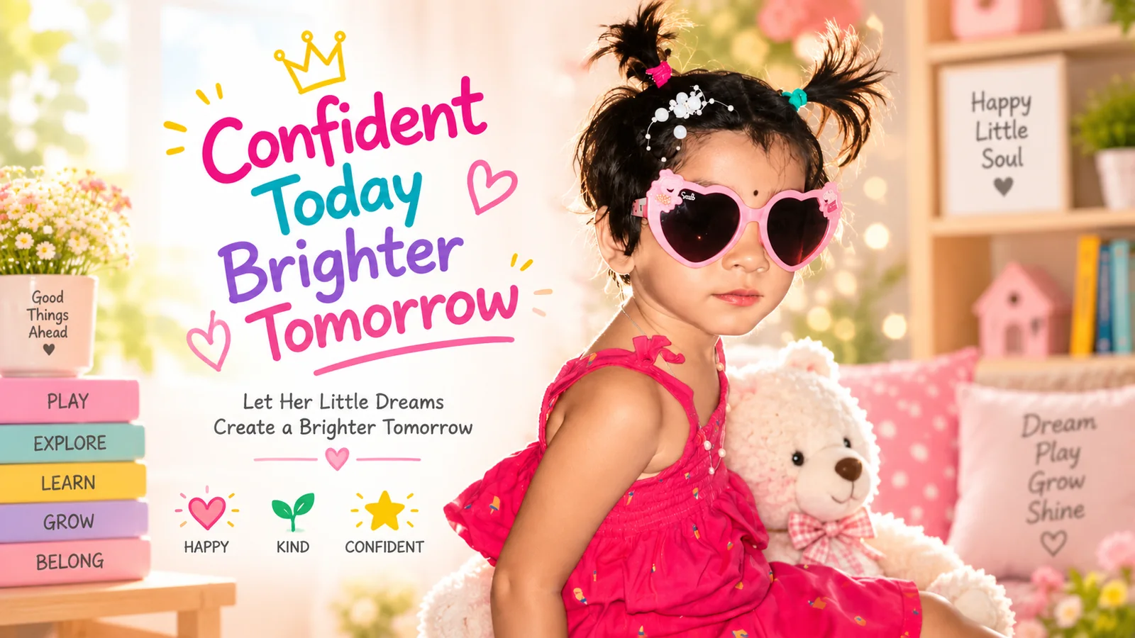 Confident today, brighter tomorrow — building every child's little dreams
