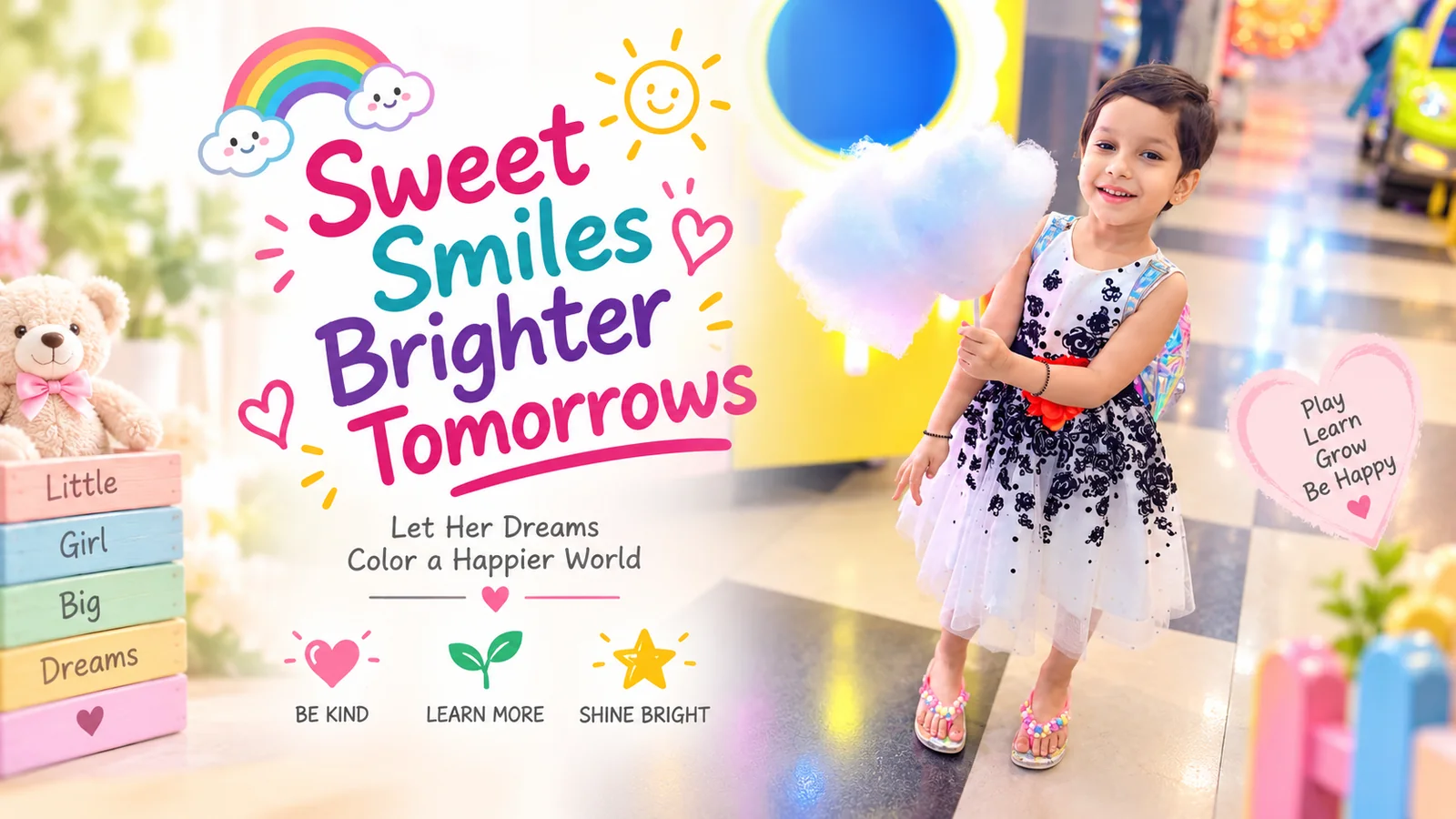 Sweet smiles, brighter tomorrows — colouring a happier world for every child